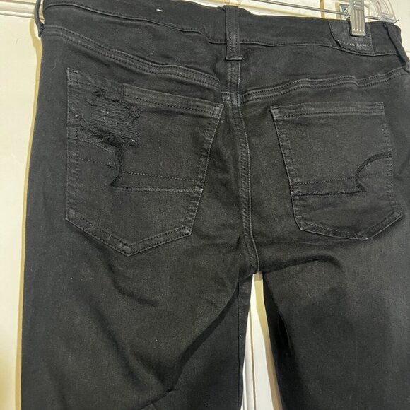 American Eagle Next Level Stretch Black Jeans Size 10 - Picture 7 of 9